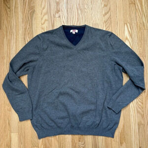 Hudson North V-Neck Grey Cotton/Nylon Sweater